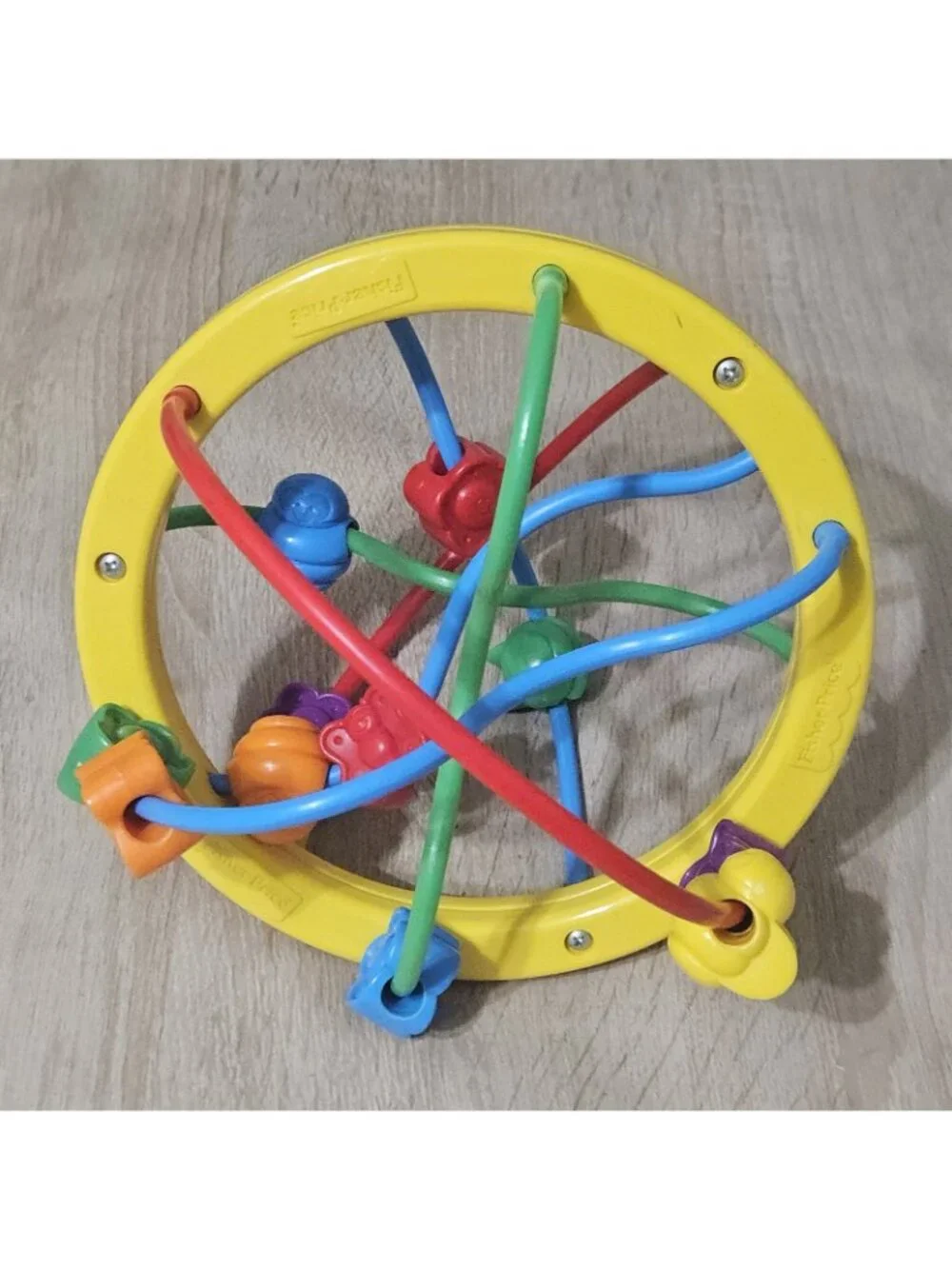 Vintage Fischer Price 1995 Fun To Discover Developmental Colorful Bead Ball Maze